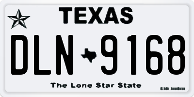 TX license plate DLN9168