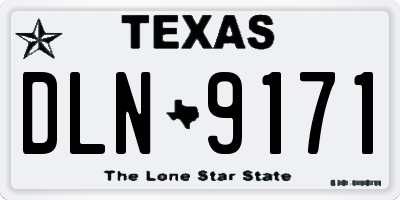 TX license plate DLN9171