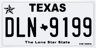 TX license plate DLN9199