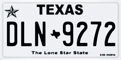 TX license plate DLN9272