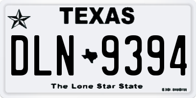 TX license plate DLN9394