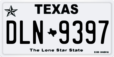 TX license plate DLN9397