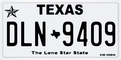 TX license plate DLN9409