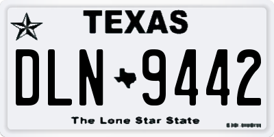 TX license plate DLN9442
