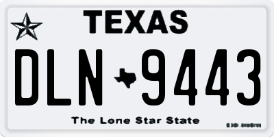 TX license plate DLN9443