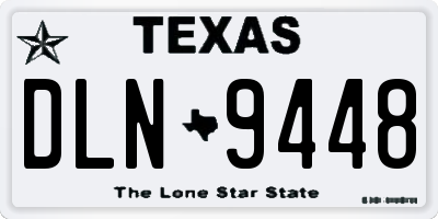 TX license plate DLN9448