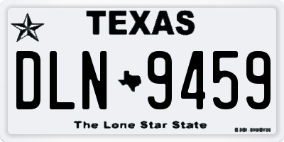 TX license plate DLN9459