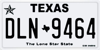 TX license plate DLN9464