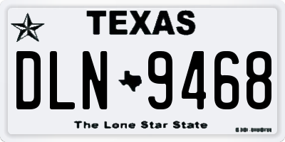 TX license plate DLN9468