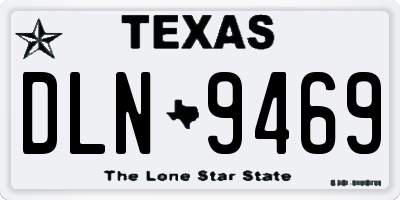 TX license plate DLN9469