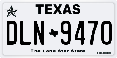 TX license plate DLN9470