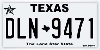 TX license plate DLN9471