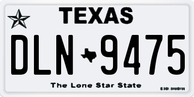 TX license plate DLN9475
