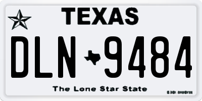 TX license plate DLN9484