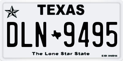TX license plate DLN9495