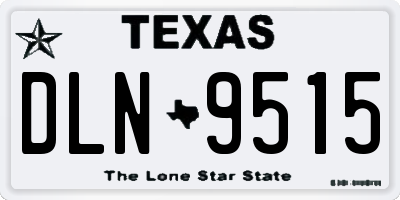 TX license plate DLN9515