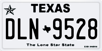 TX license plate DLN9528