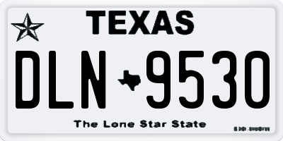 TX license plate DLN9530