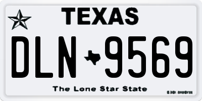 TX license plate DLN9569