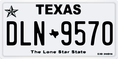 TX license plate DLN9570