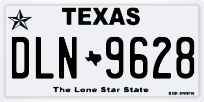 TX license plate DLN9628