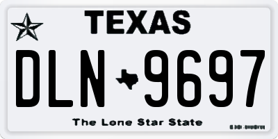 TX license plate DLN9697