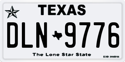 TX license plate DLN9776