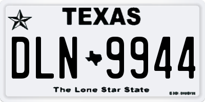 TX license plate DLN9944