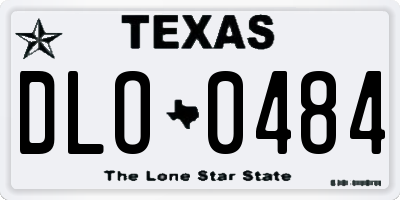 TX license plate DLO0484