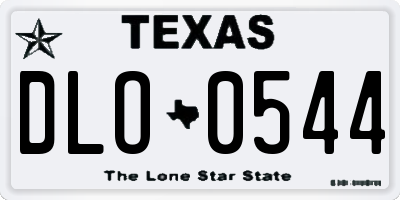 TX license plate DLO0544