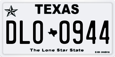 TX license plate DLO0944