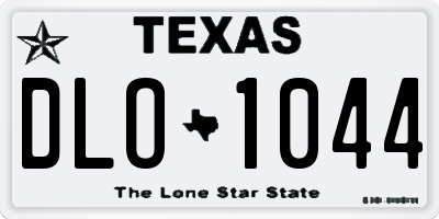 TX license plate DLO1044