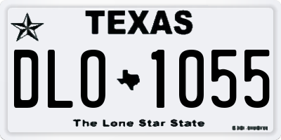 TX license plate DLO1055