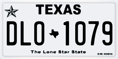 TX license plate DLO1079