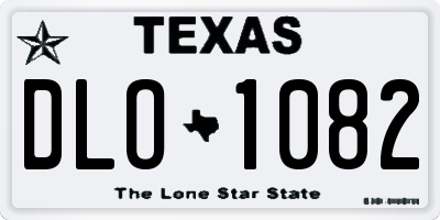 TX license plate DLO1082