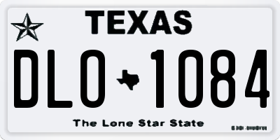 TX license plate DLO1084