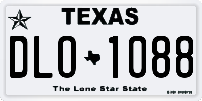 TX license plate DLO1088