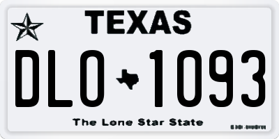 TX license plate DLO1093