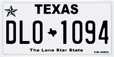 TX license plate DLO1094