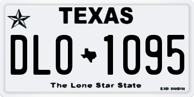 TX license plate DLO1095