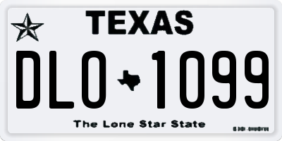 TX license plate DLO1099