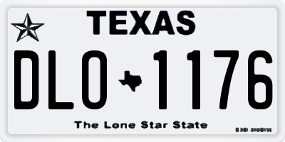 TX license plate DLO1176