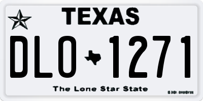 TX license plate DLO1271