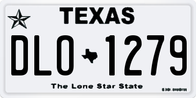 TX license plate DLO1279
