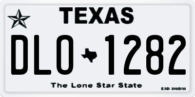 TX license plate DLO1282