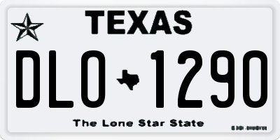 TX license plate DLO1290
