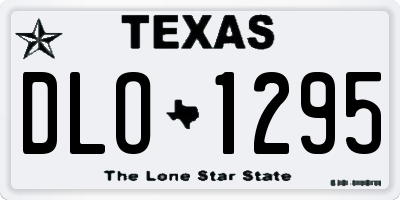 TX license plate DLO1295