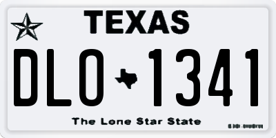 TX license plate DLO1341