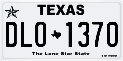 TX license plate DLO1370