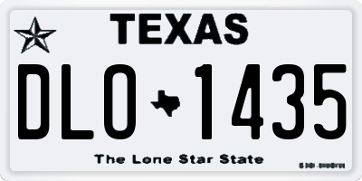 TX license plate DLO1435
